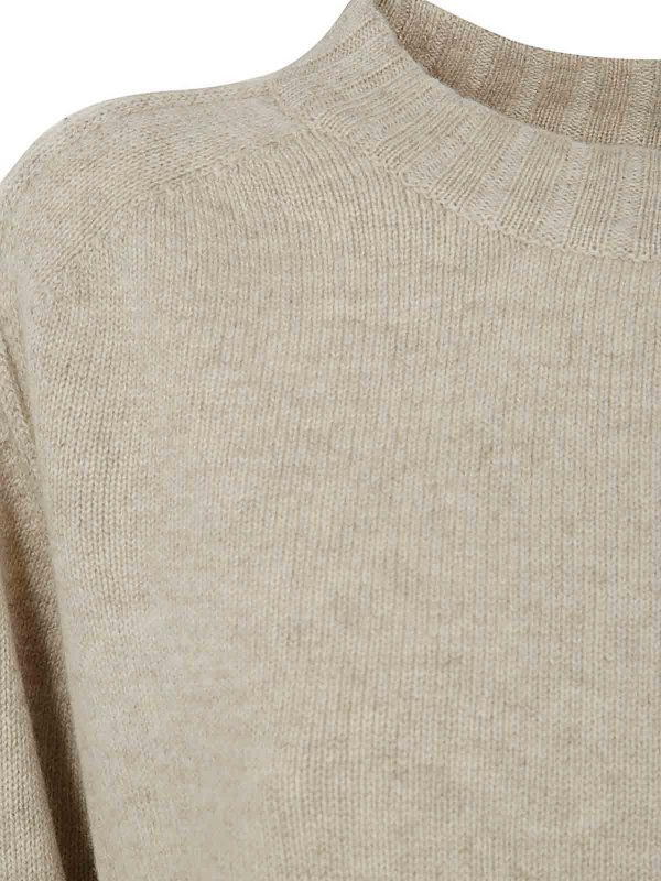 The Best Shops LOULOU STUDIO: クルーネック - クルーネック - ブラウン