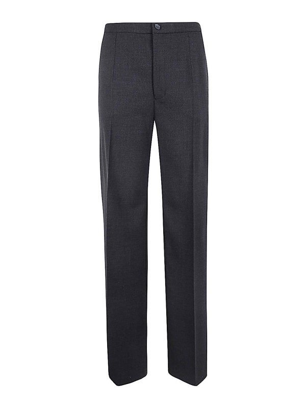 LOULOU STUDIO: Pantalons casual - Pantalons Décontractés - Gris