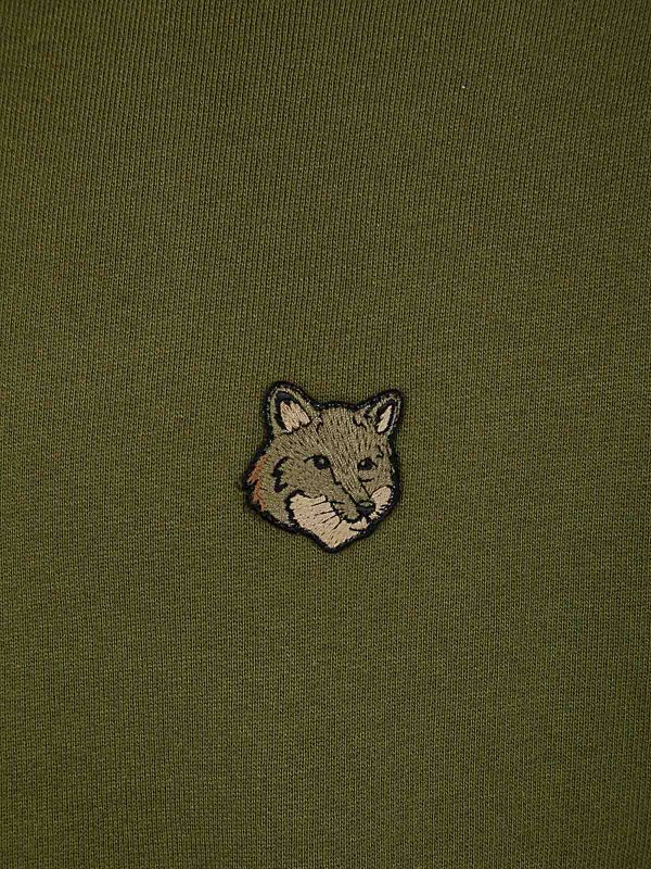 The Best Shops MAISON KITSUNÉ: Sweatshirts & Sweaters - Bold Fox Head Patch Comfort Sweatshirt