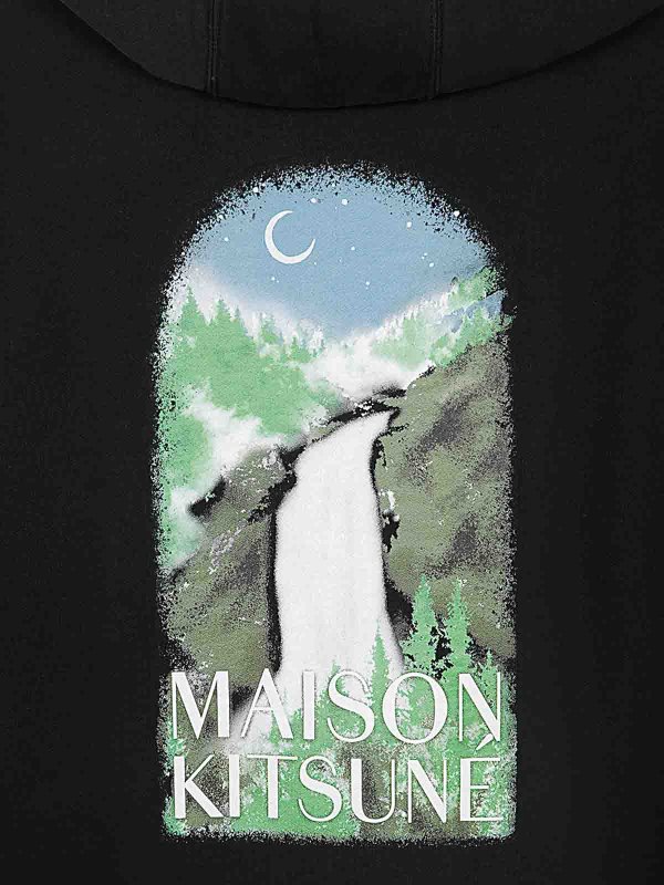 The Best Shops MAISON KITSUNÉ: Felpe e maglie - Felpa con cappuccio oversize Waterfall