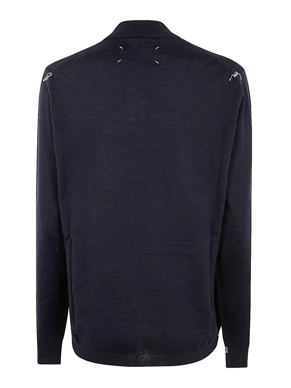 Maison Margiela: Pull col rond online - Pull Col Rond - Bleu