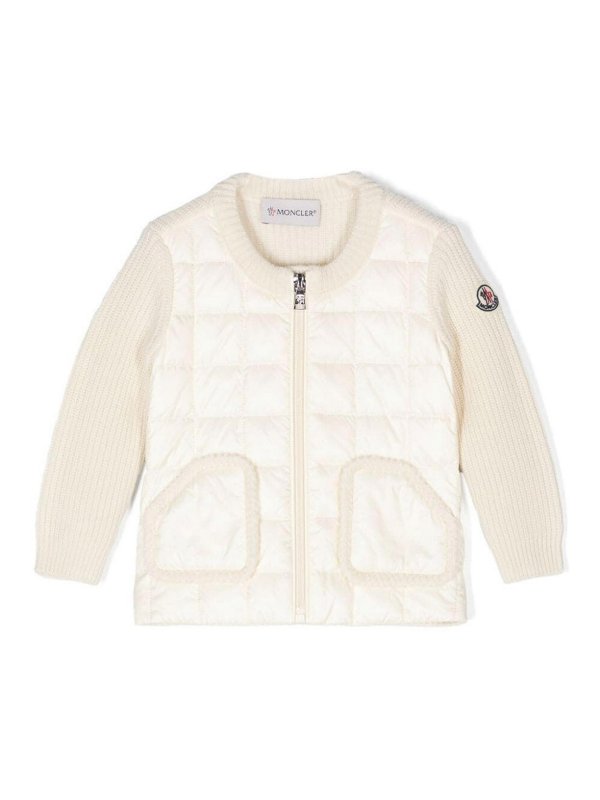 MONCLER: Cárdigans - Cárdigan - Blanco