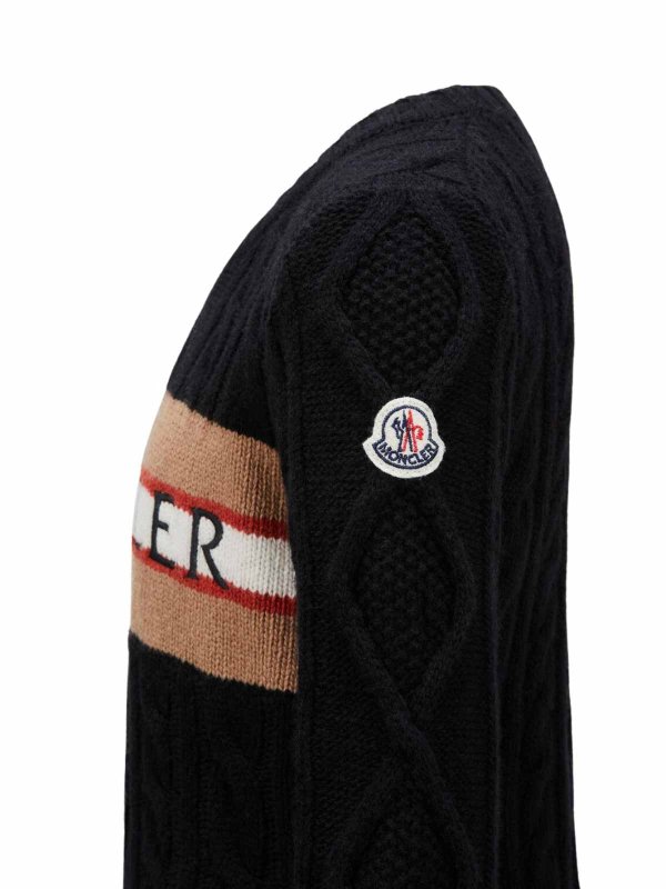 MONCLER: クルーネック online - クルーネック - 黒
