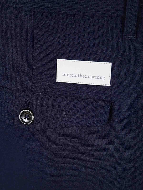 The Best Shops NINE IN THE MORNING: Pantalons casual - Pantalons Décontractés - Bleu