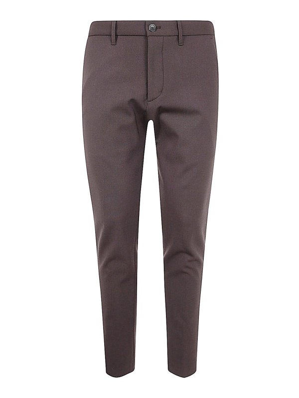NINE IN THE MORNING: casual trousers - Easy Chino Slim Man Trousers