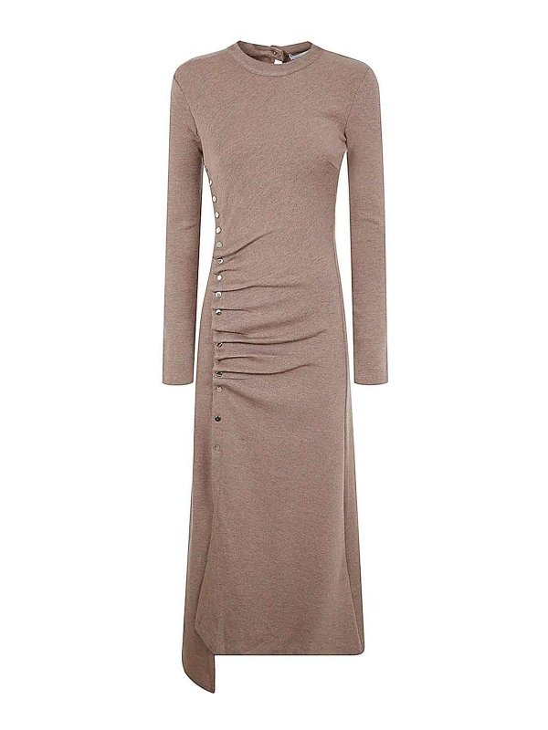 RABANNE: ニーレングスドレス - ショートドレス - ヌードカラー