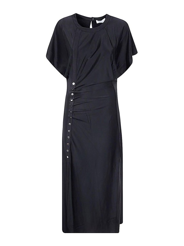 RABANNE: Robe longueur genou - Robe Courte - Noir