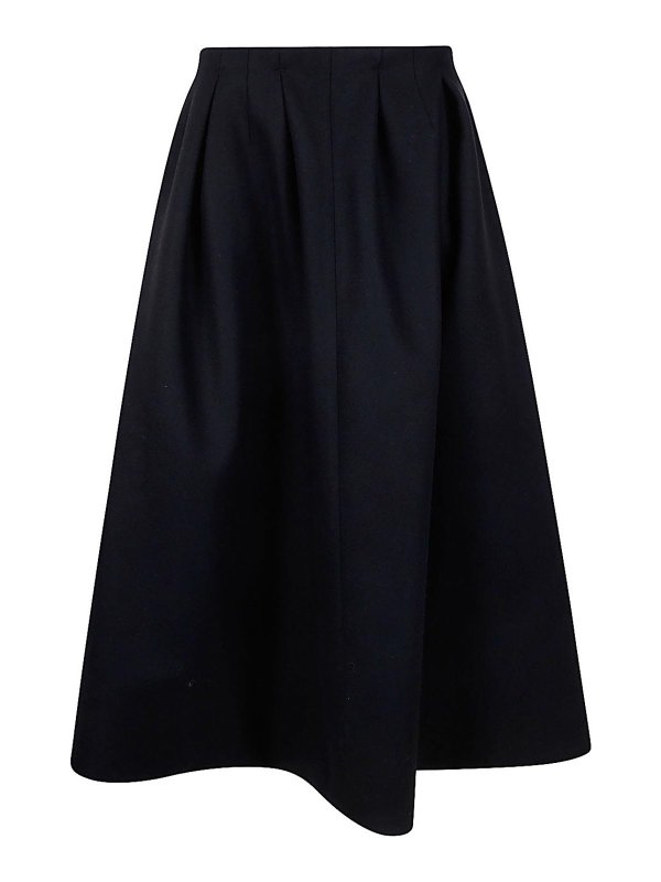 PATOU: Knee length skirts & Midi - Mid Length Volume Pleated Skirt