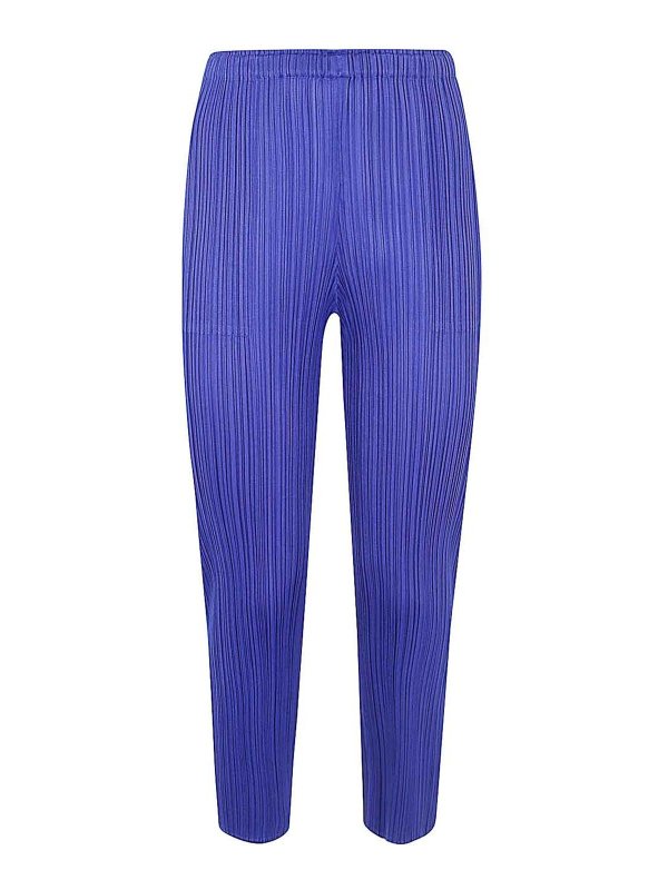 PLEATS PLEASE ISSEY MIYAKE: Casual Hosen - Casual Hose - Blau