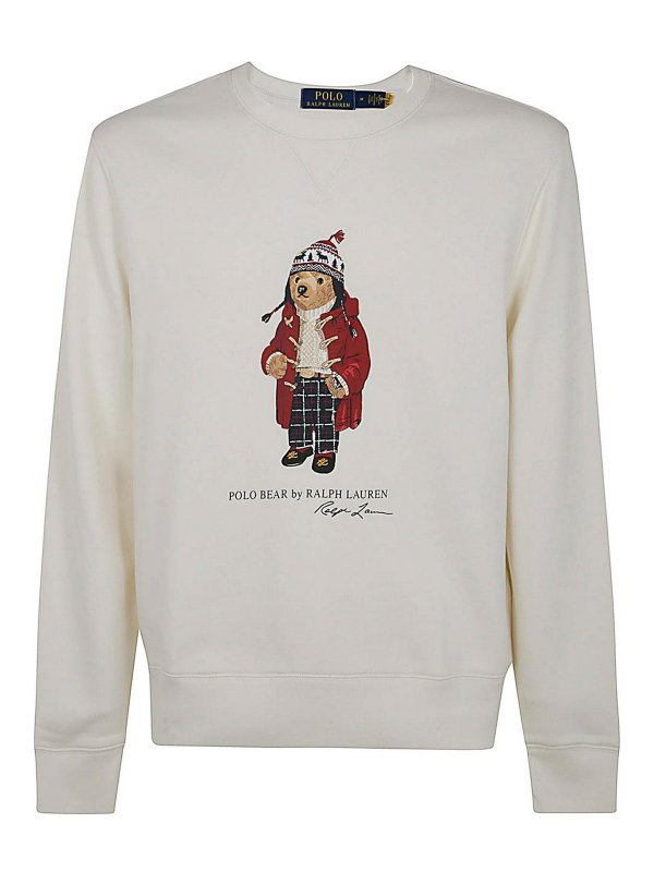 POLO RALPH LAUREN: Sudaderas y suéteres - Sudadera - Blanco