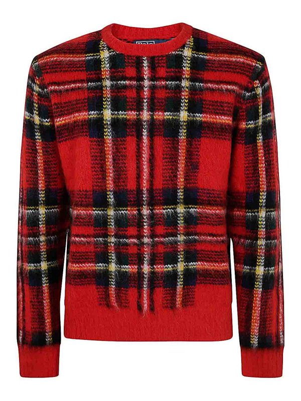 POLO RALPH LAUREN: maglia collo rotondo - Pullover a maniche lunghe scozzese