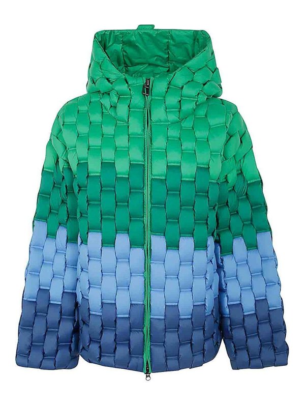 RAXXY: casual jackets - Gradient Bamboo Texture Jacket