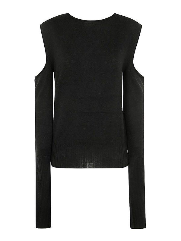 RICK OWENS: Suéteres con cuello pico - Suéter Cuello Redondo - Negro