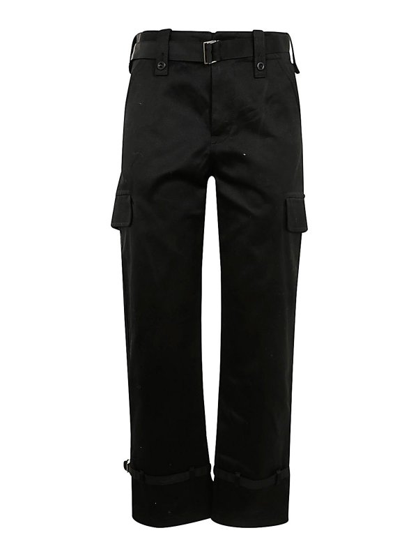 Sacai: casual trousers - Cotton Chino Pants