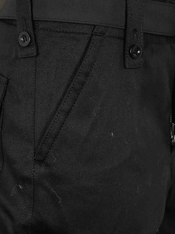 The Best Shops Sacai: casual trousers - Cotton Chino Pants