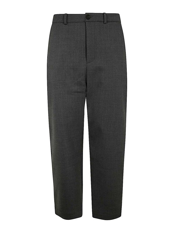 STUDIO NICHOLSON: カジュアルトラウザー - カジュアルパンツ - グレー