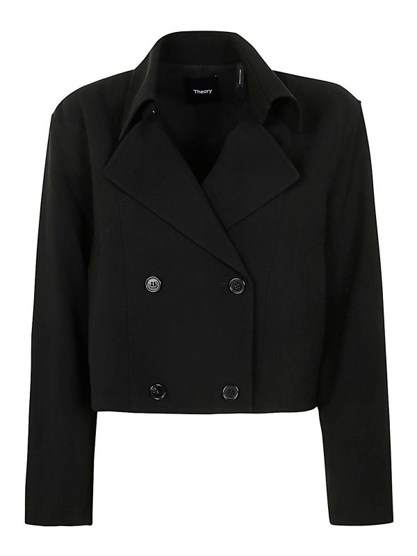 Theory: trench coats - Crop Trench Admir