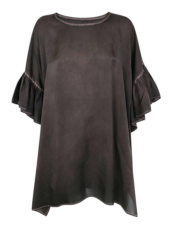 UMA WANG: Tops & Débardeurs - Top - Marron