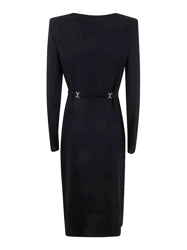 VERSACE: ニーレングスドレス online - 膝丈ドレス - 黒