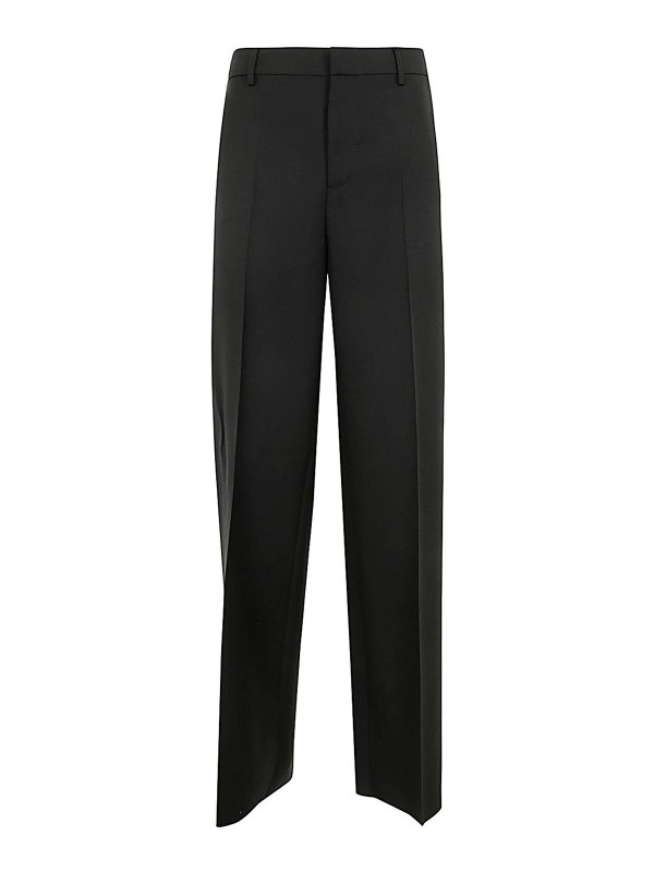 VERSACE: Pantalons casual - Pantalons Décontractés - Noir
