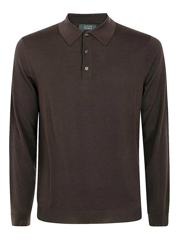 ZANONE: Polos - Polo - Marrón