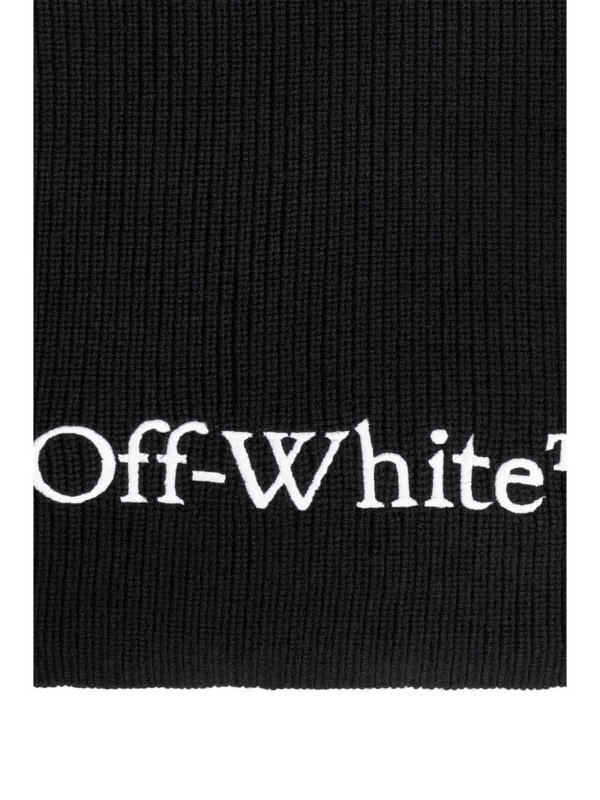 The Best Shops OFF-WHITE: sciarpe e foulard - Sciarpa lavorata a maglia con logo Wo Bksh