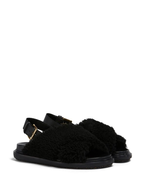 The Best Shops Marni: sandals - Fur sandals