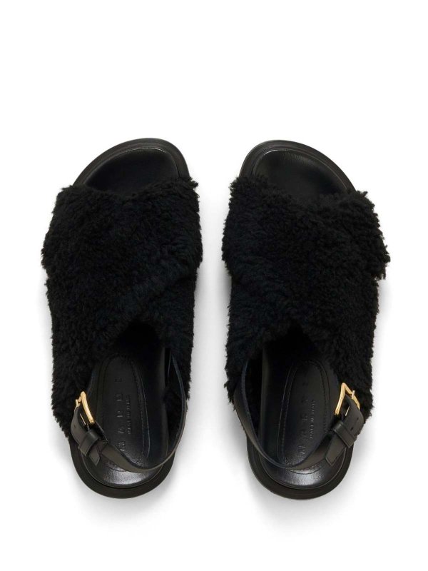 Fur sandals shop online: Marni