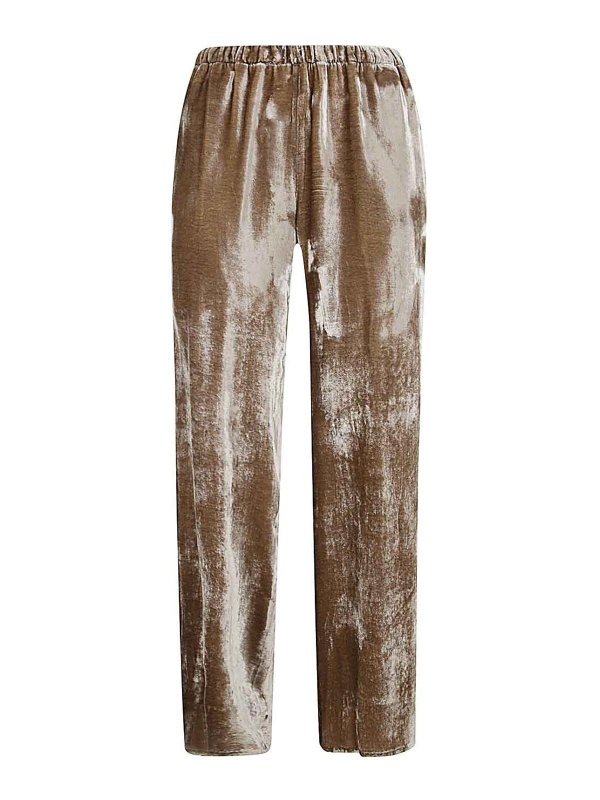 ANTONELLI FIRENZE: casual trousers - Wide Leg Elastic Waist Trousers