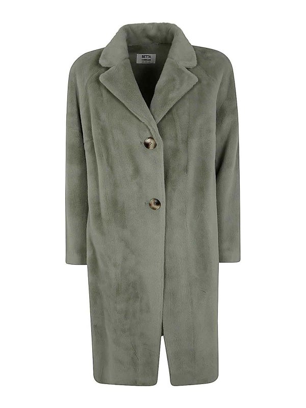 BETTA CORRADI: Manteaux courts - Manteau Court - Vert