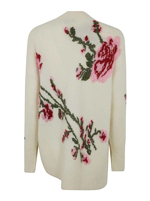 BLUMARINE: cardigans online - Maxi Sweater Dahlia Cardigan