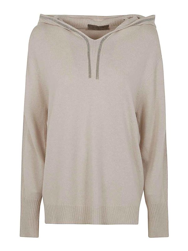 D.EXTERIOR: Sweatshirts & Sweaters - Cashmere Active Hoodie Sweatshirt