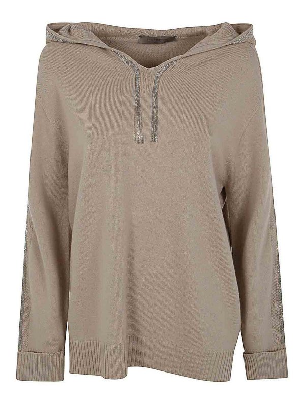 D.EXTERIOR: Sweatshirts & Sweaters - Cashmere Active Hoodie Sweatshirt