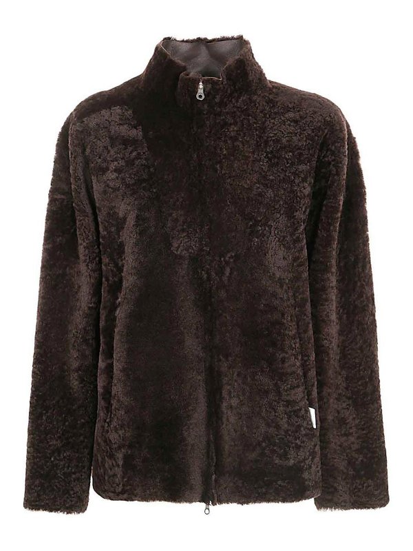 DESA 1972: Abrigos de borreguito y piel  - Abrigo De Piel - Marrón