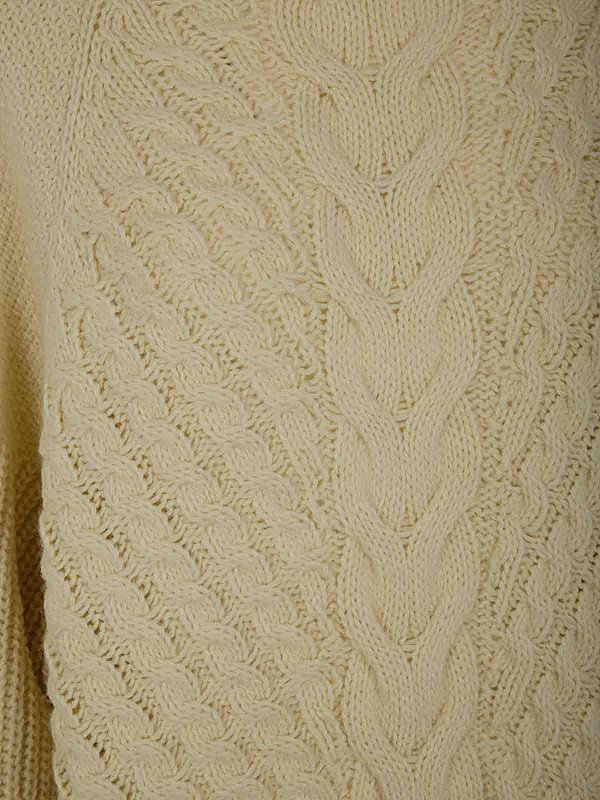 The Best Shops ESSENTIEL ANTWERP: crew necks - Grive Cable Knitted Pull