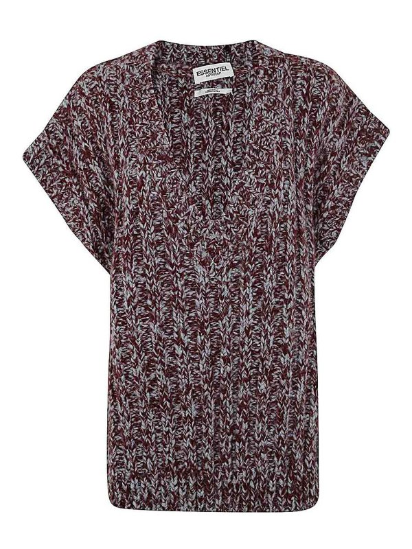 ESSENTIEL ANTWERP: crew necks - Gucky Mix Knitted Pull