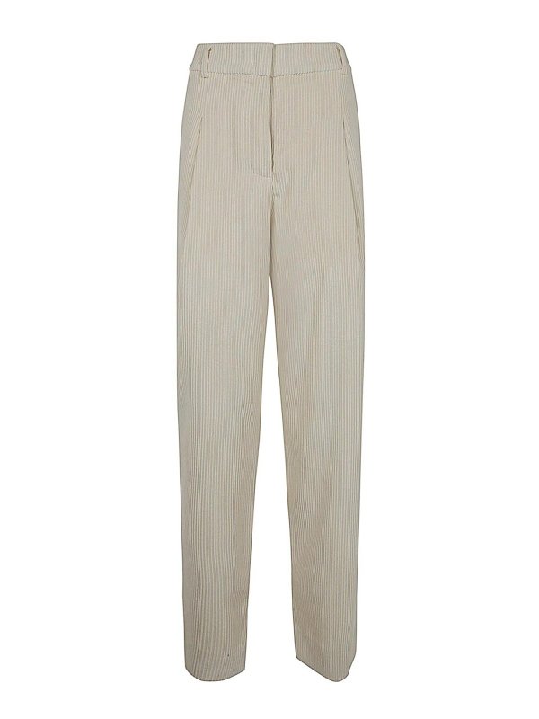 ESSENTIEL ANTWERP: pantaloni shorts - Pantaloni di velluto a coste geranio