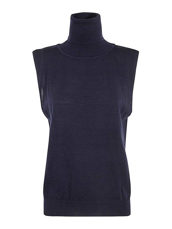 LIVIANA CONTI: Gilets - Gilet - Bleu