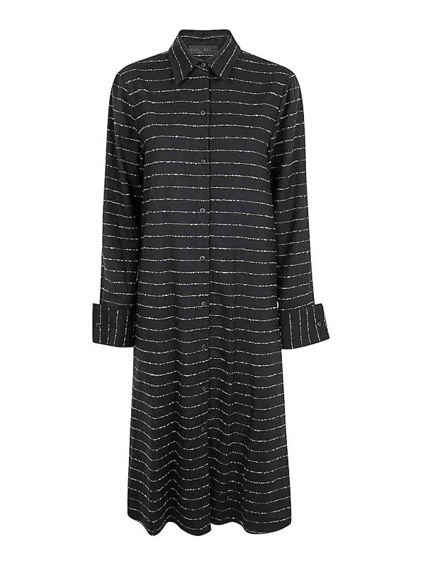 MARIA CALDERARA: knee length dresses - Shirt Dress
