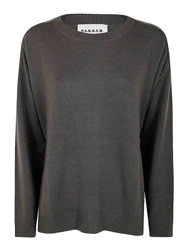 P.A.R.O.S.H.: クルーネック - クルーネック - グレー