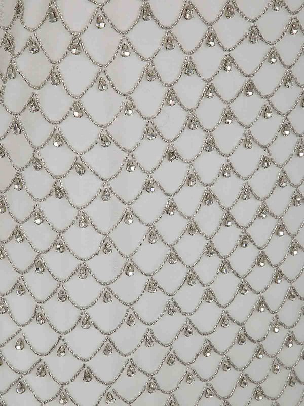 The Best Shops Pinko: knee length dresses - Rilke Tulle Embroidered Dress