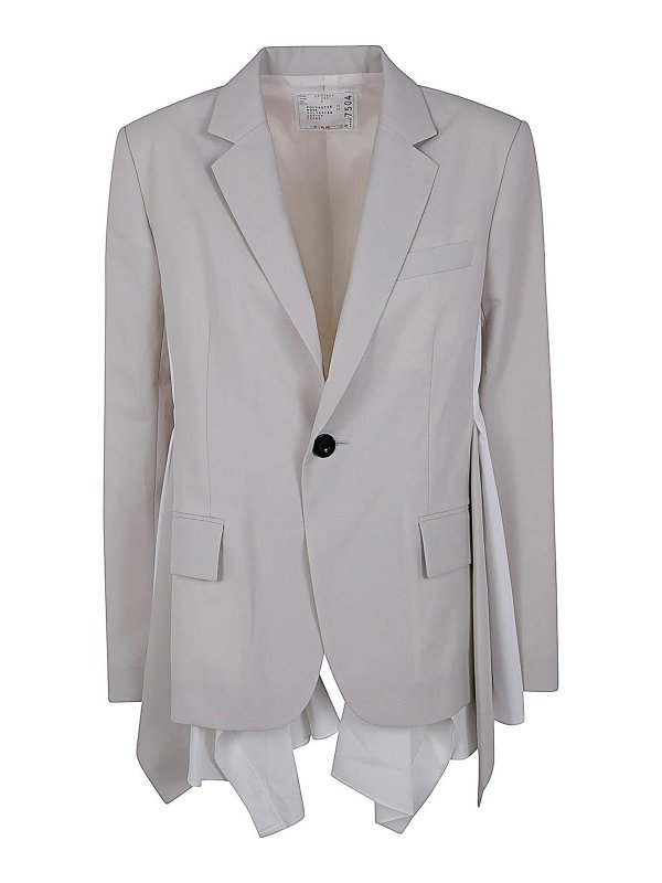 Sacai: カジュアルジャケット - カジュアルジャケット - ヌードカラー