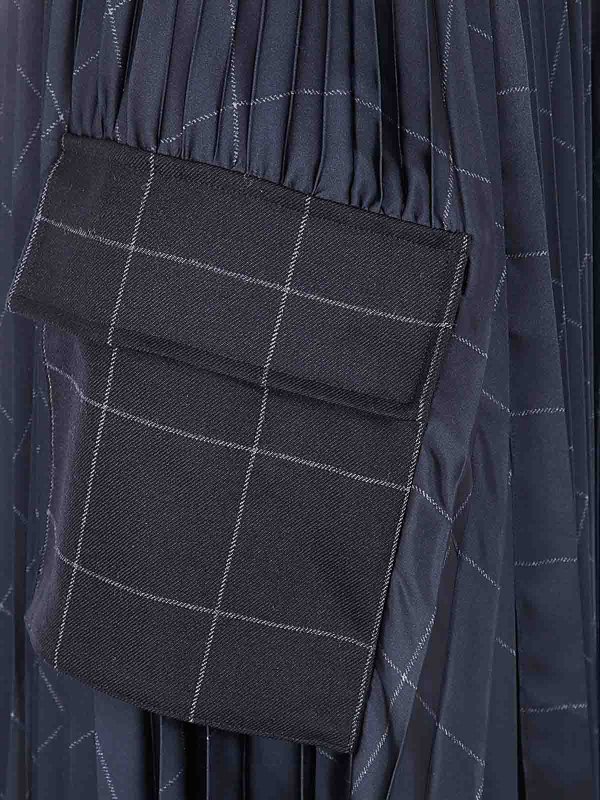 The Best Shops Sacai: Faldas media pierna y semilargas - Falda Semilarga - Negro