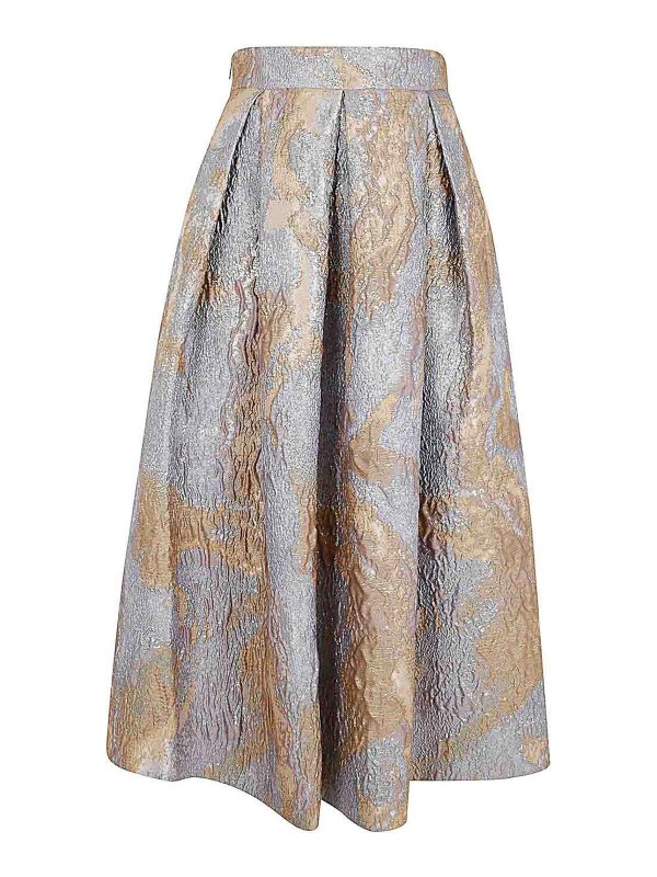 SUSANNE BOMMER: ニーレングススカート＆ミディ丈 - 膝丈/ミディスカート - ブラウン