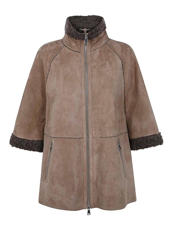 THE JACK AND JACKIE LEATHERS: Manteaux au genou - Manteau Au Genou - Marron