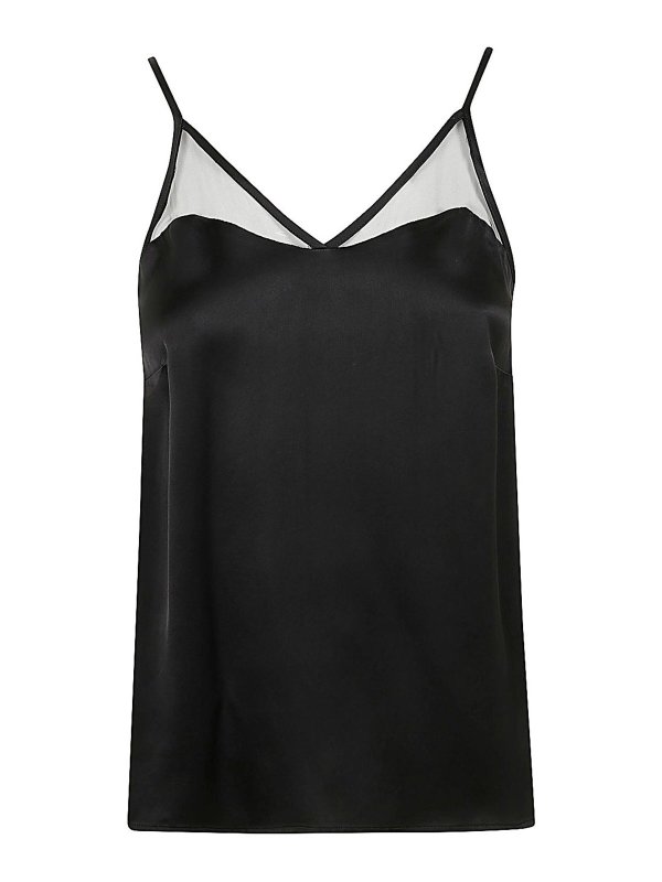 TWINSET: トップス＆タンクトップ - トップ/タンクトップ - 黒