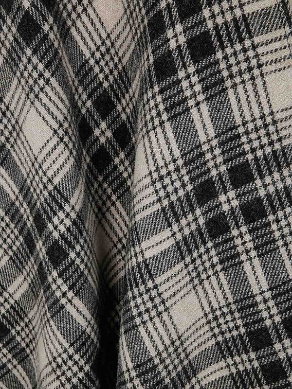 The Best Shops WOOLRICH: cappotti al ginocchio - Plaid Logo Cape