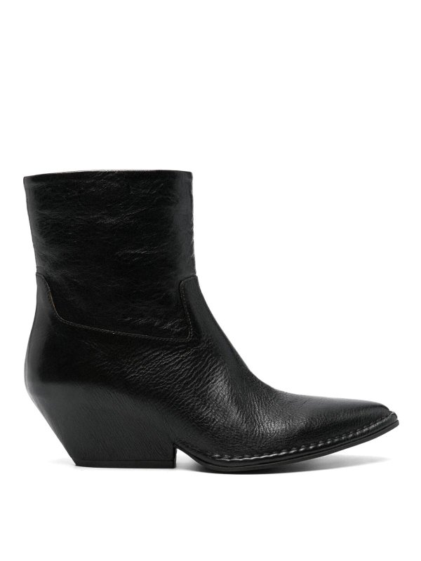 FABRIZIO DEL CARLO: Botines - Botas - Negro