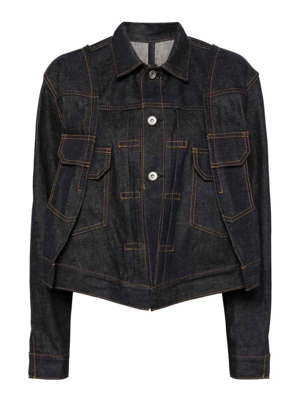 Sacai: casual jackets - Denim Jacket