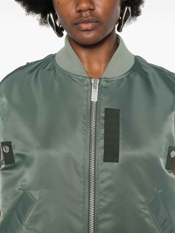 The Best Shops Sacai: Gilets tricot - Gilet - Vert